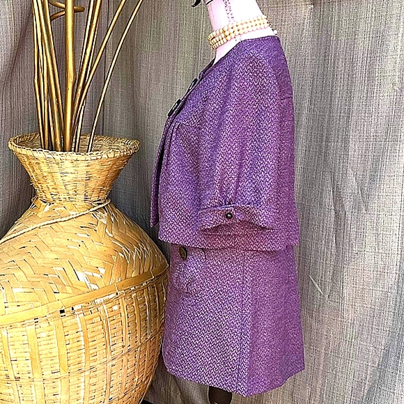 Retro Purple Herringbone Suite - Picture 2 of 7